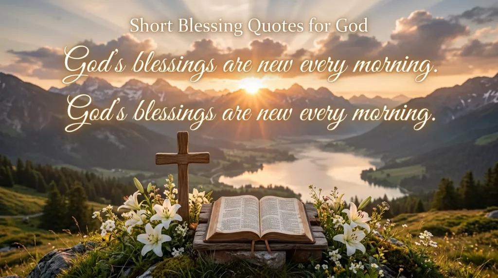 Short Blessing Quotes for God