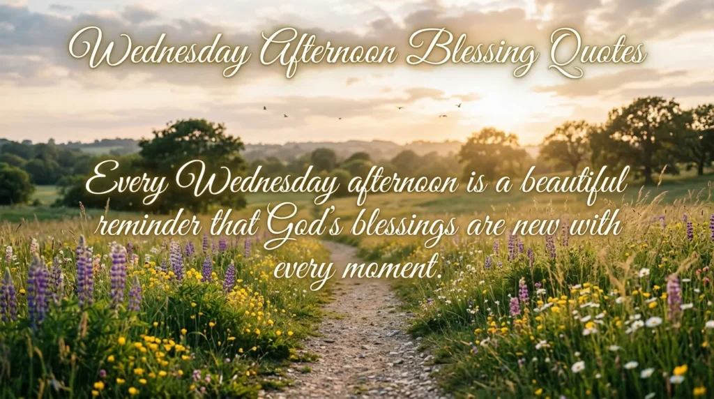 Wednesday Afternoon Blessing Quotes