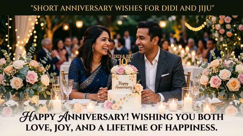 Short Anniversary Wishes for Didi and Jiju