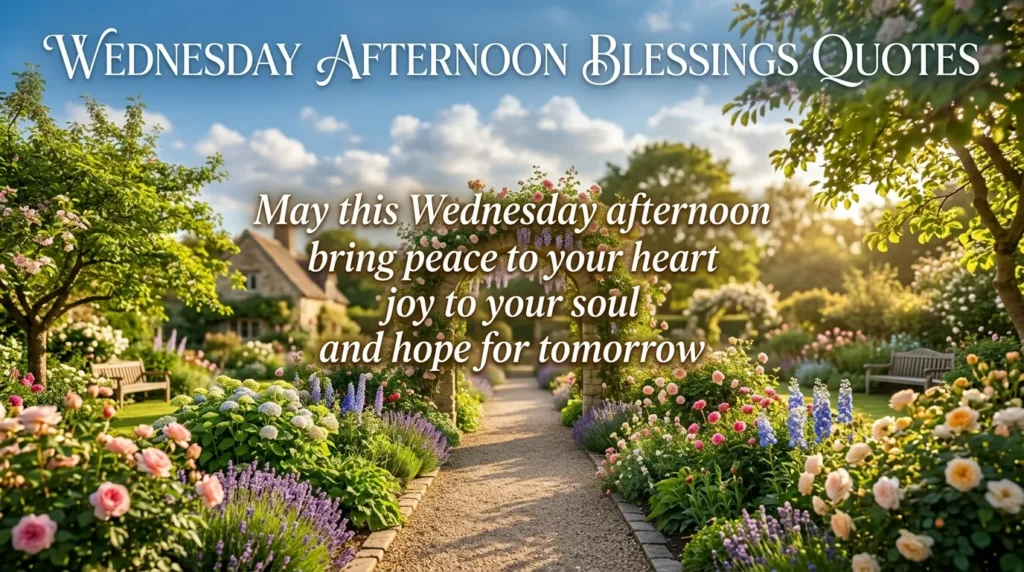 Wednesday Afternoon Blessings Quotes