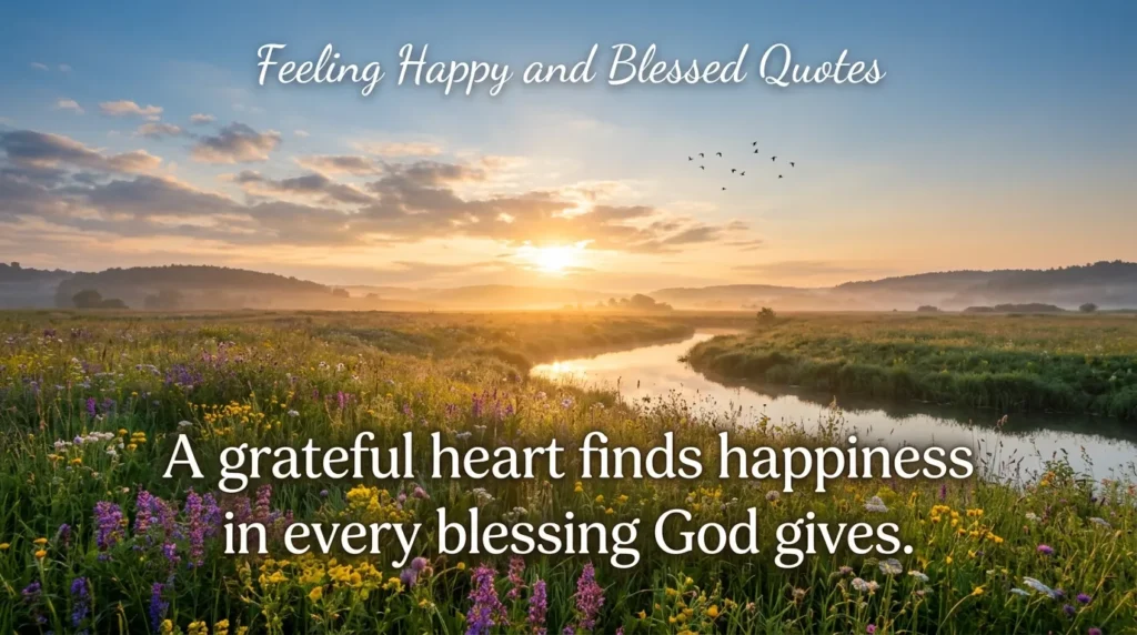 Feeling Happy and Blessed Quotes