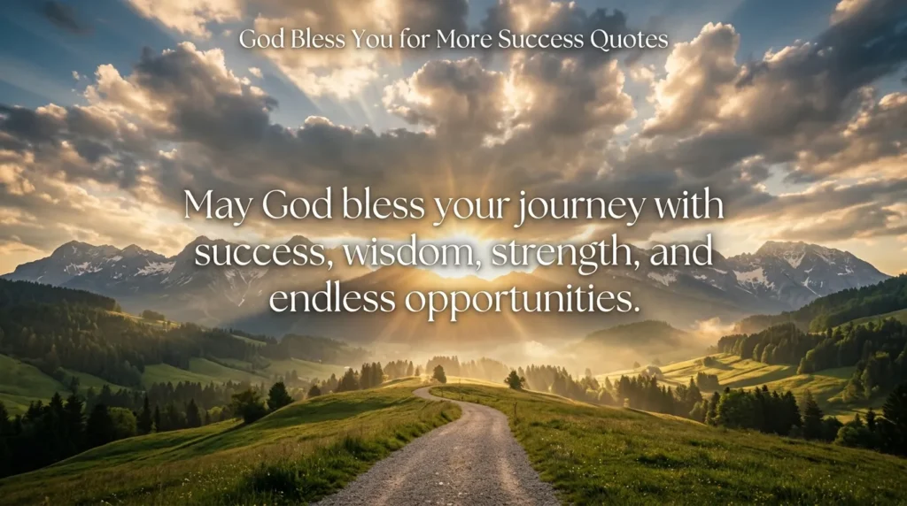 God Bless You for More Success Quotes