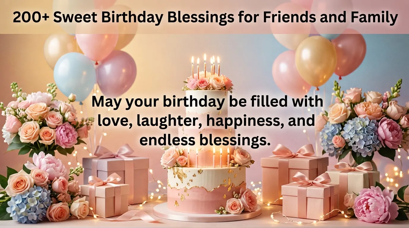 200+ Sweet Birthday Blessings for Friends and Family