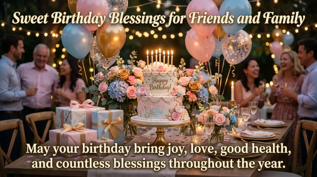 Sweet Birthday Blessings for Friends and Family
