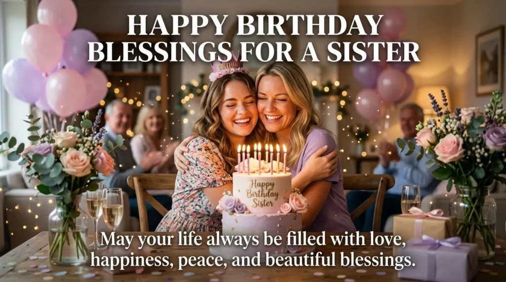 Happy Birthday Blessings for a Sister