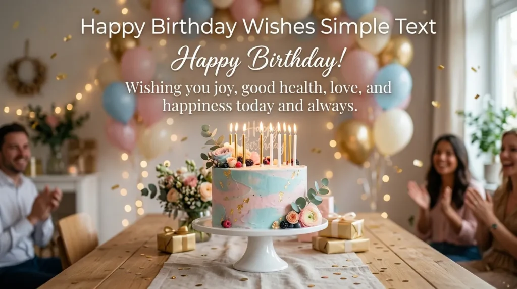 Happy Birthday Wishes Simple Text