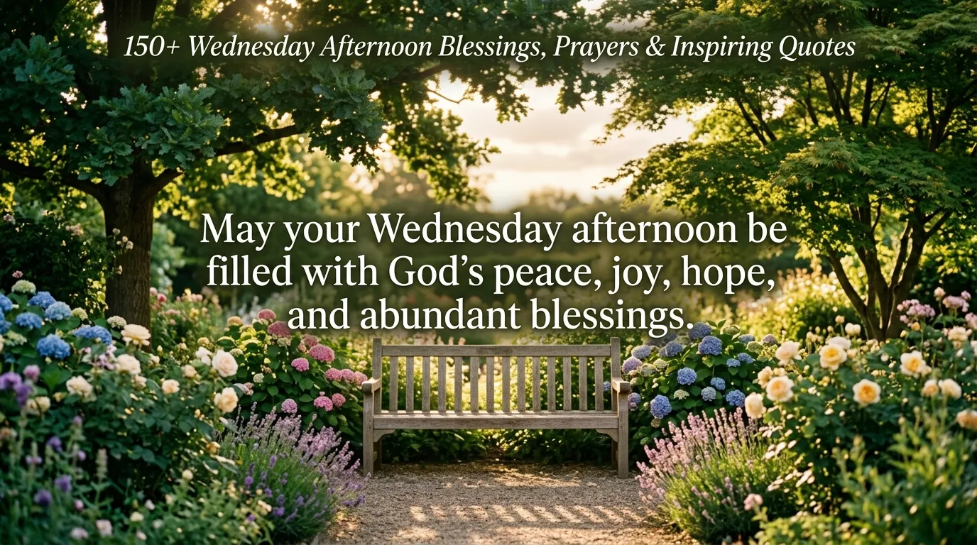 150+ Wednesday Afternoon Blessings, Prayers & Inspiring Quotes