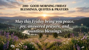 200+ Good Morning Friday Blessings, Quotes & Prayers