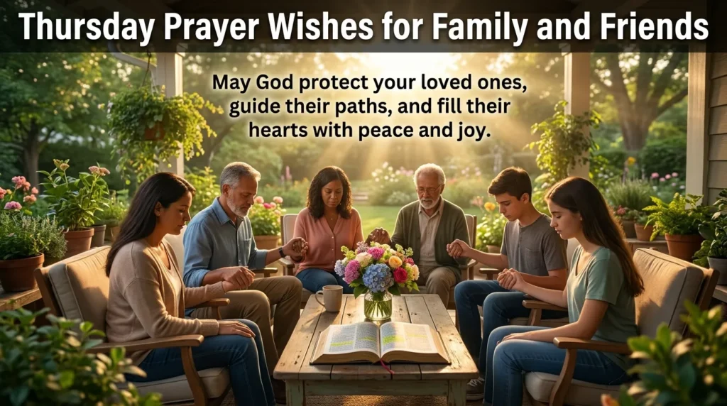 Thursday Prayer Wishes for Family and Friends