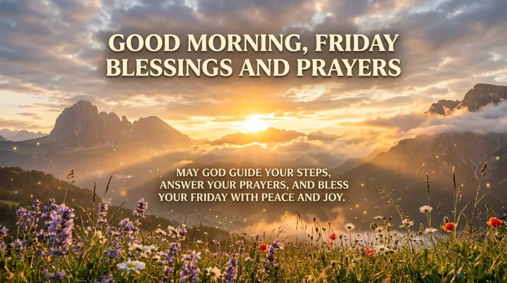 Good Morning, Friday Blessings and Prayers
