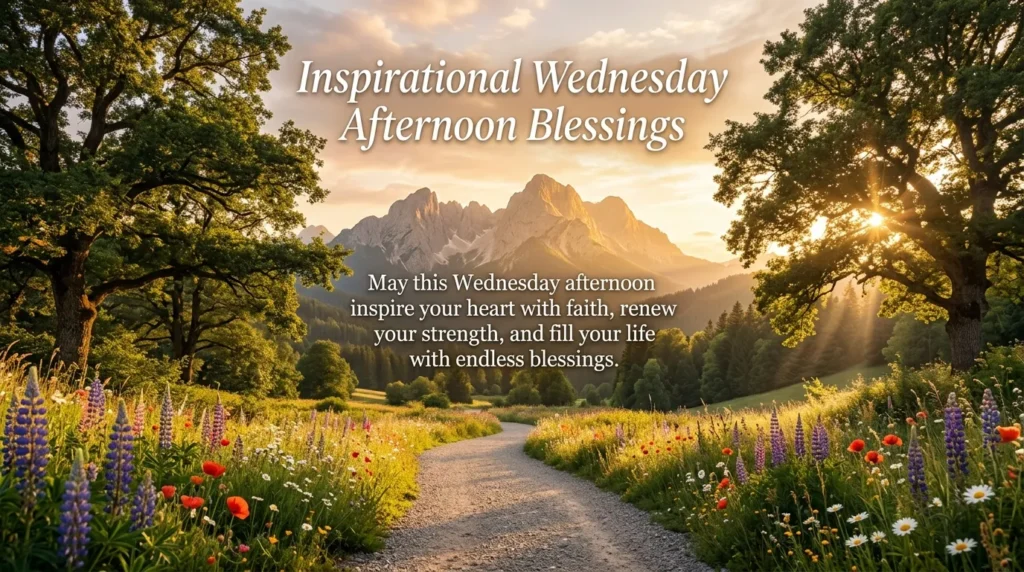 Inspirational Wednesday Afternoon Blessings