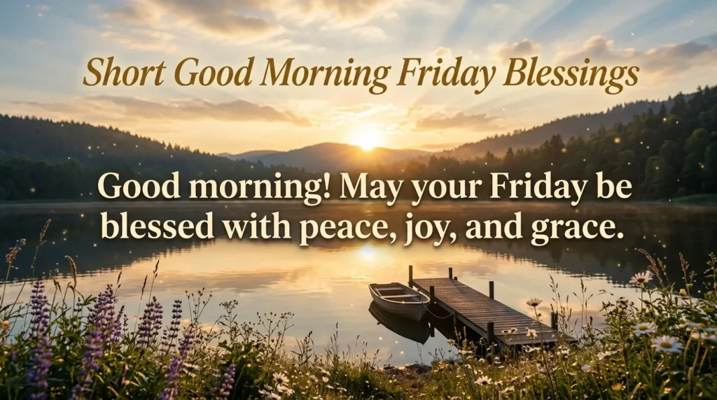 Short Good Morning Friday Blessings