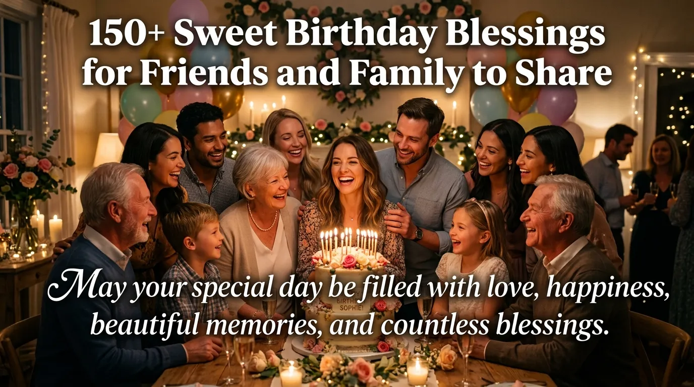 150+ Sweet Birthday Blessings for Friends and Family to Share