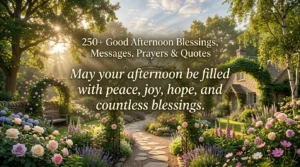 250+ Good Afternoon Blessings, Messages, Prayers & Quotes