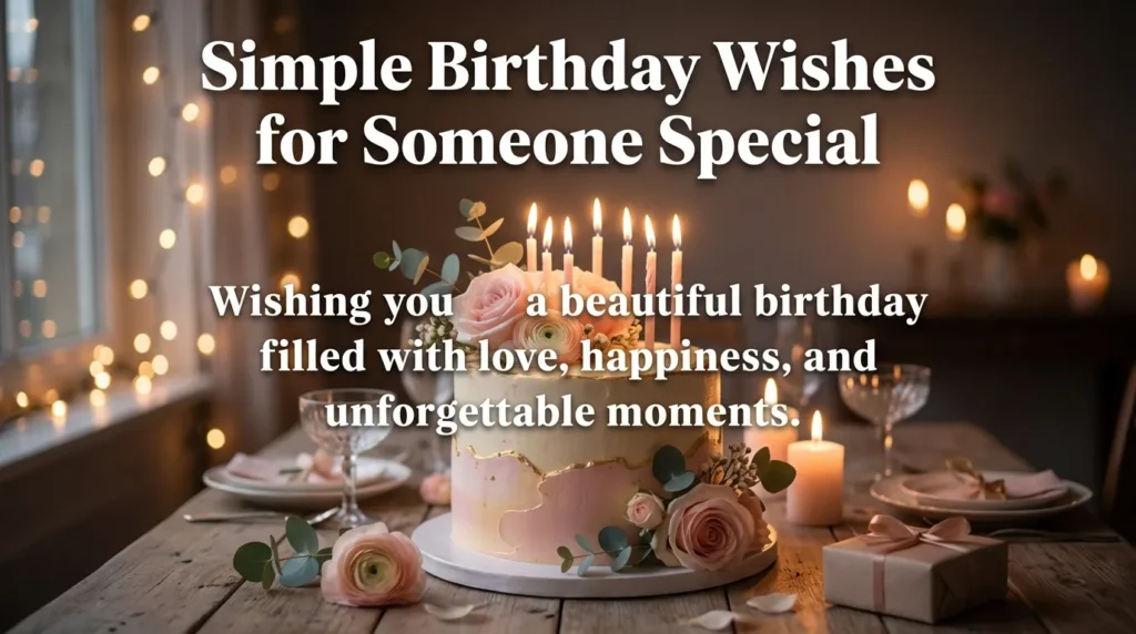 Simple Birthday Wishes for Someone Special