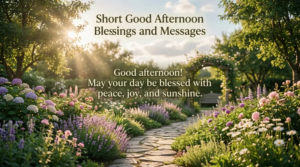 Short Good Afternoon Blessings and Messages