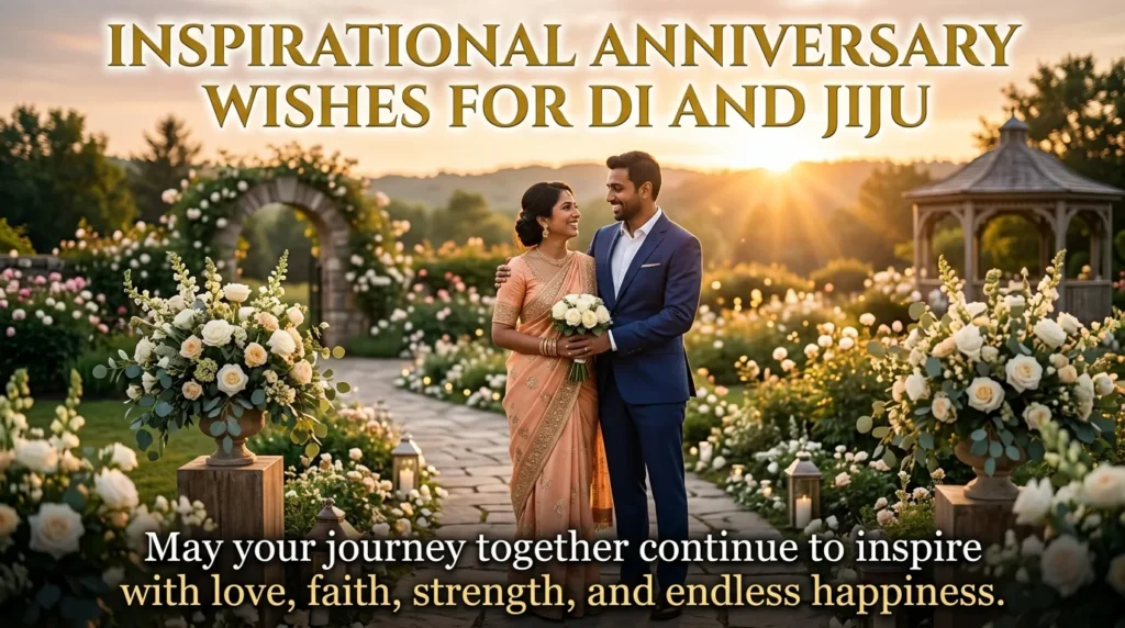 Inspirational Anniversary Wishes for Di and Jiju
