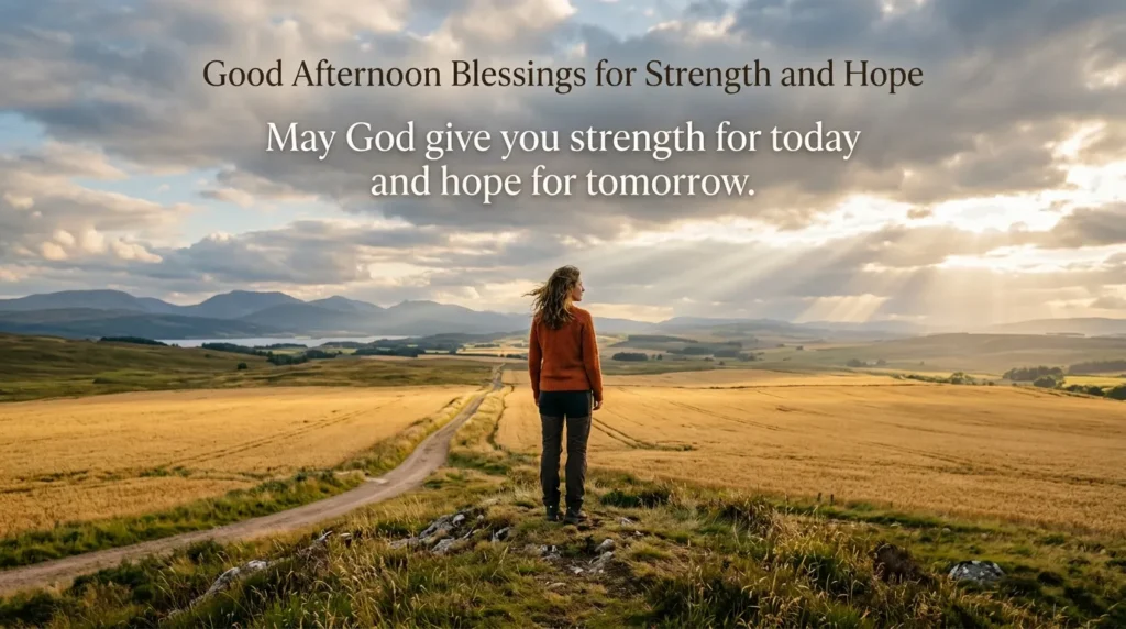 Good Afternoon Blessings for Strength and Hope