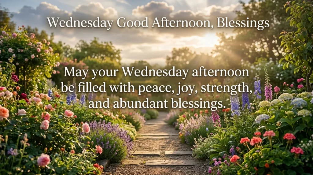 Wednesday, Good Afternoon, Blessings