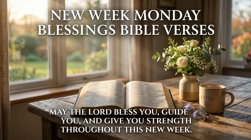 New Week Monday Blessings Bible Verses