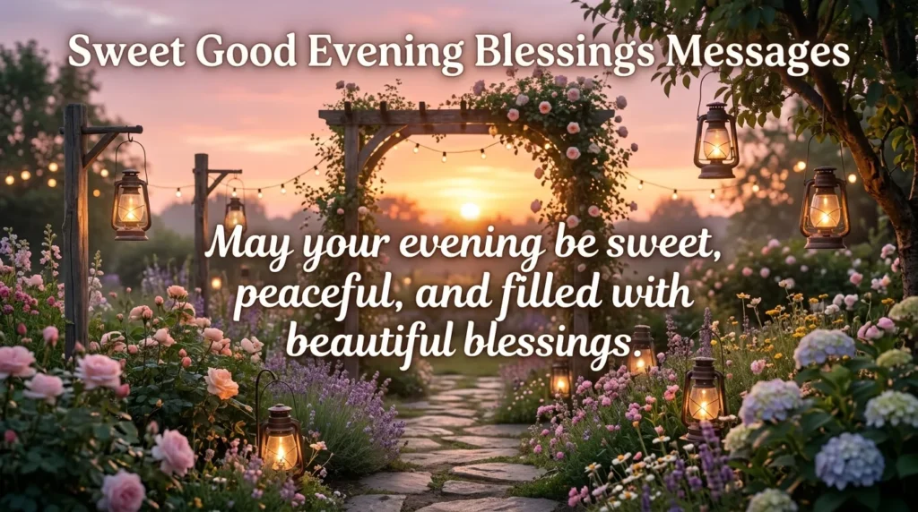 Sweet Good Evening Blessings Messages