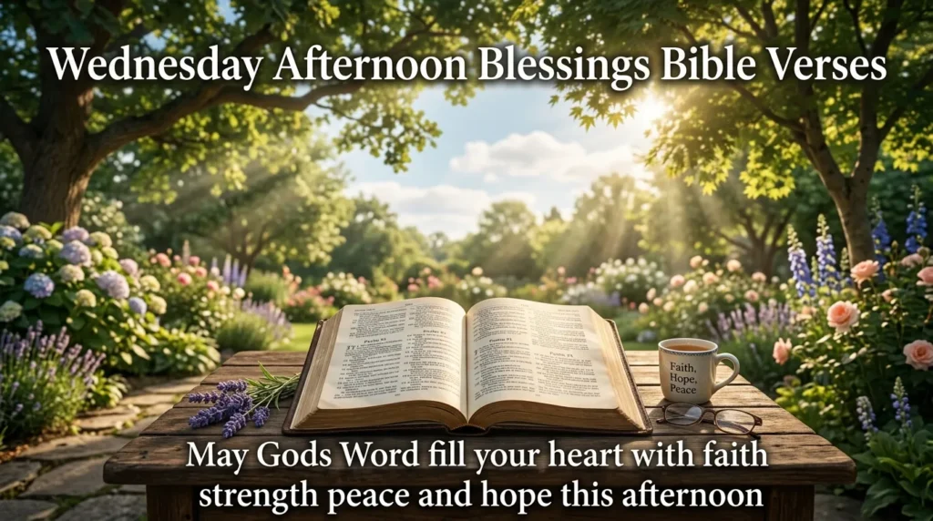 Wednesday Afternoon Blessings Bible Verses