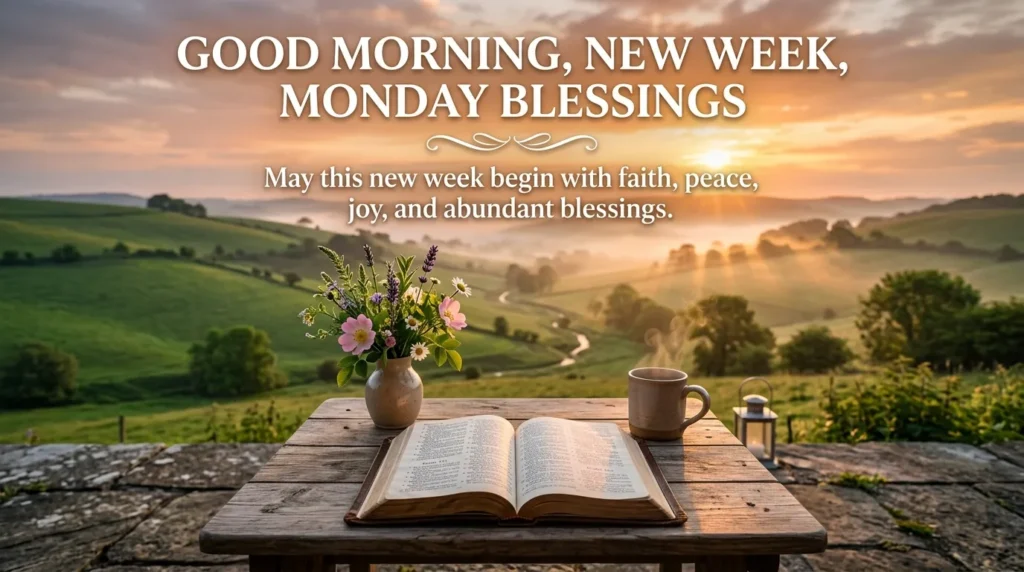 Good Morning, New Week, Monday Blessings