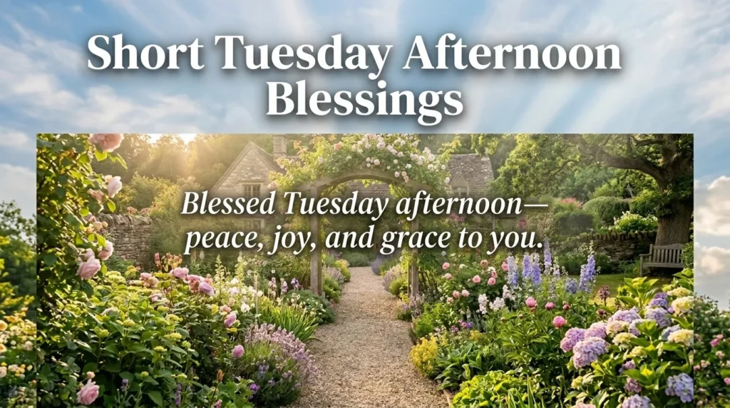 Short Tuesday Afternoon Blessings