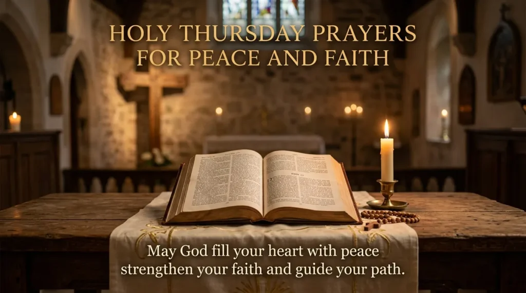 Holy Thursday Prayers for Peace and Faith