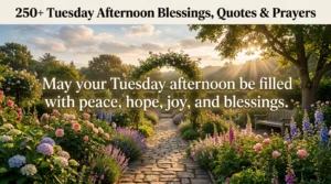 250+ Tuesday Afternoon Blessings, Quotes & Prayers