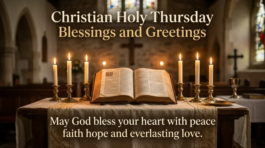 Christian Holy Thursday Blessings and Greetings