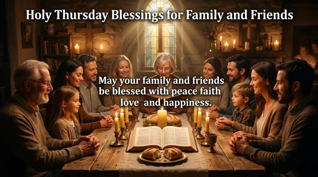 Holy Thursday Blessings for Family and Friends