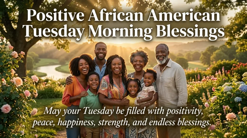 Positive African American Tuesday Morning Blessings