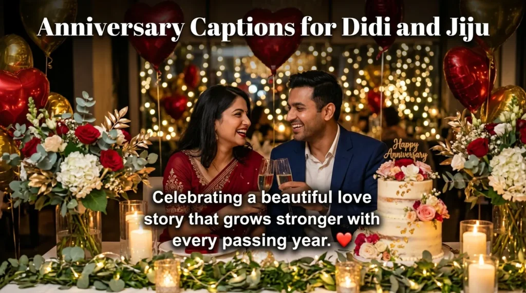 Anniversary Captions for Didi and Jiju