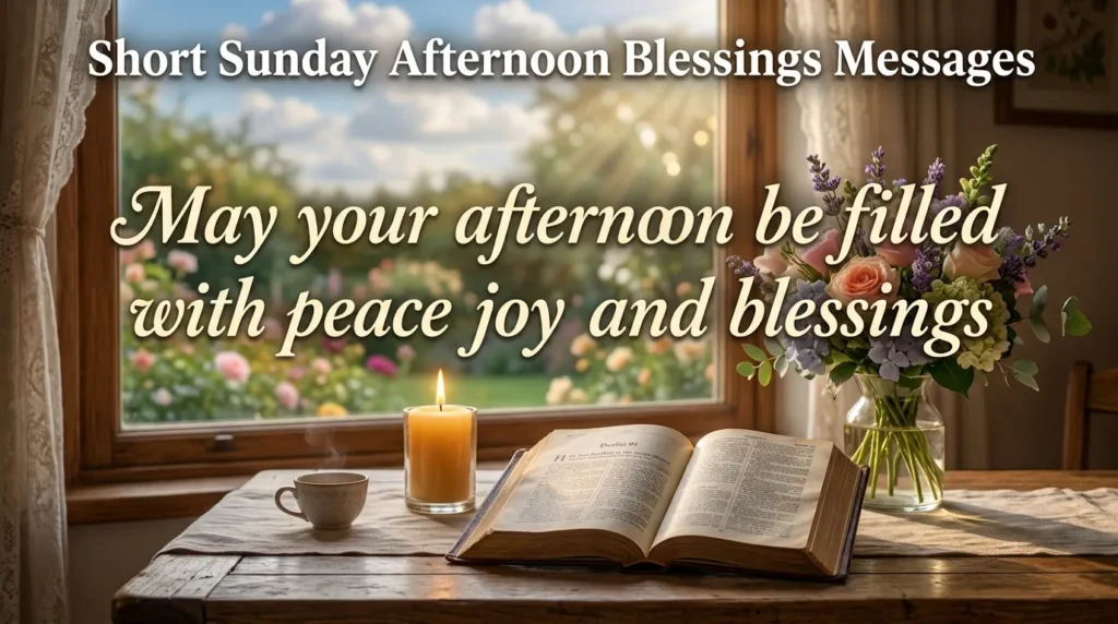 Short Sunday Afternoon Blessings Messages