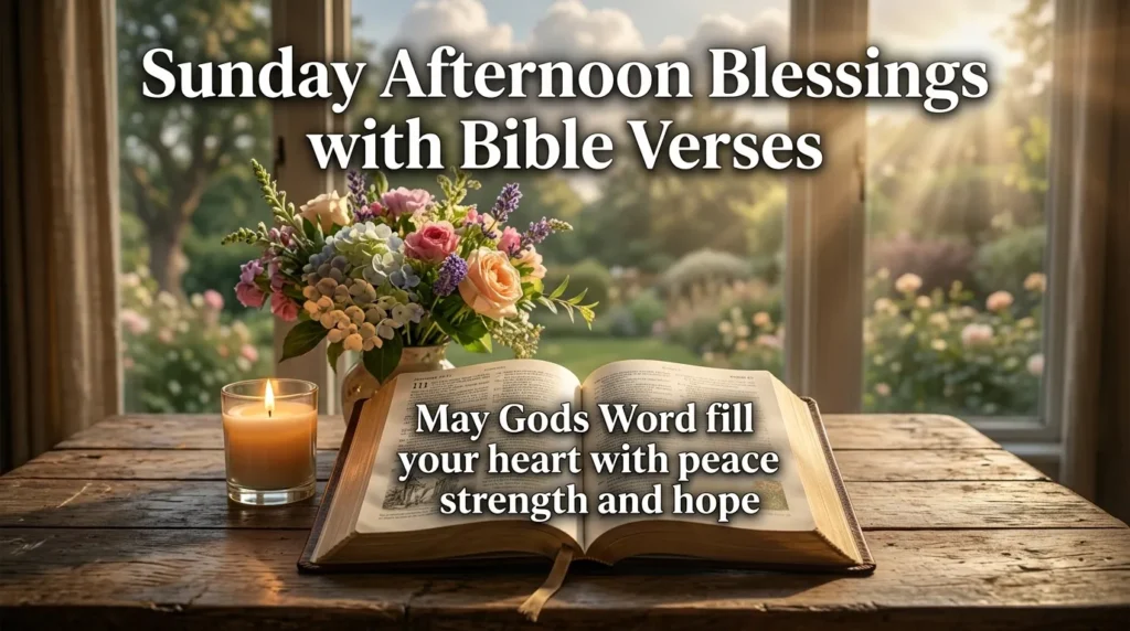Sunday Afternoon Blessings with Bible Verses