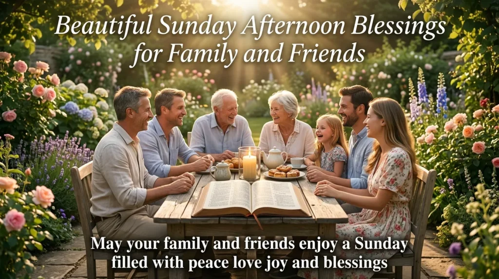 Beautiful Sunday Afternoon Blessings for Family and Friends