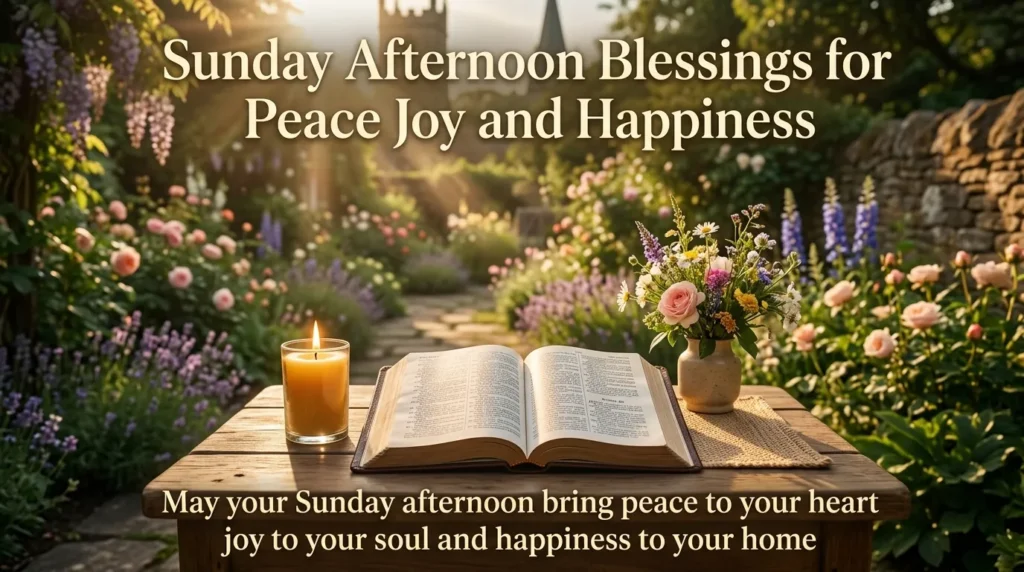 Sunday Afternoon Blessings for Peace, Joy, and Happiness