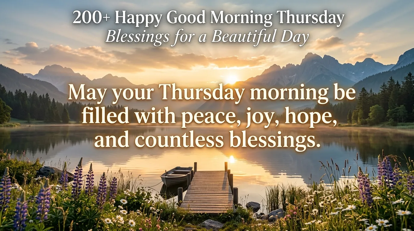 200+ Happy Good Morning Thursday Blessings for a Beautiful Day 