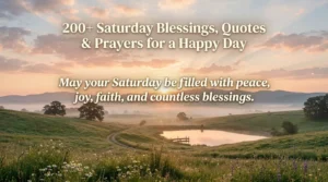 200+ Saturday Blessings, Quotes & Prayers for a Happy Day