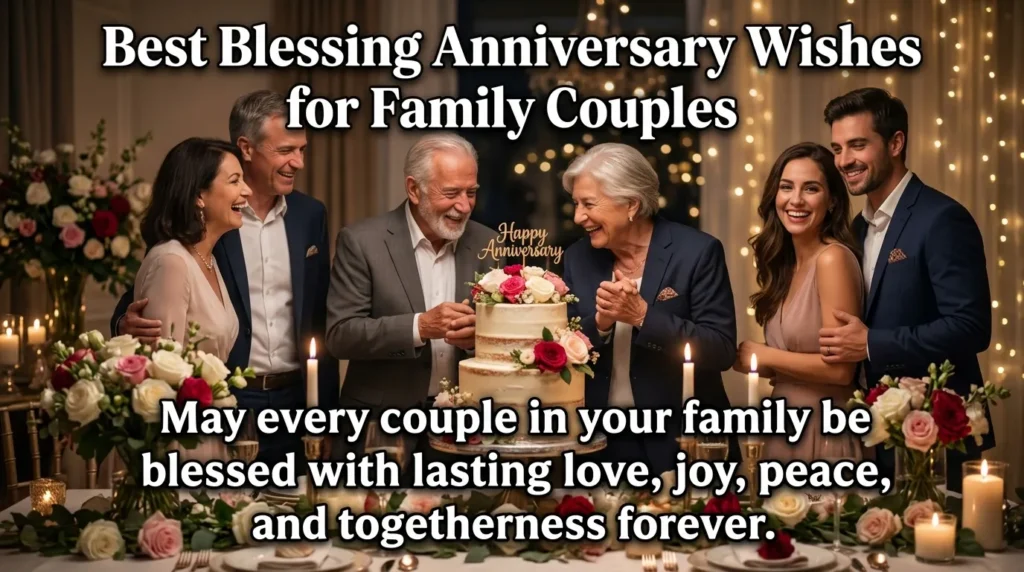 Best Blessing Anniversary Wishes for Family Couples
