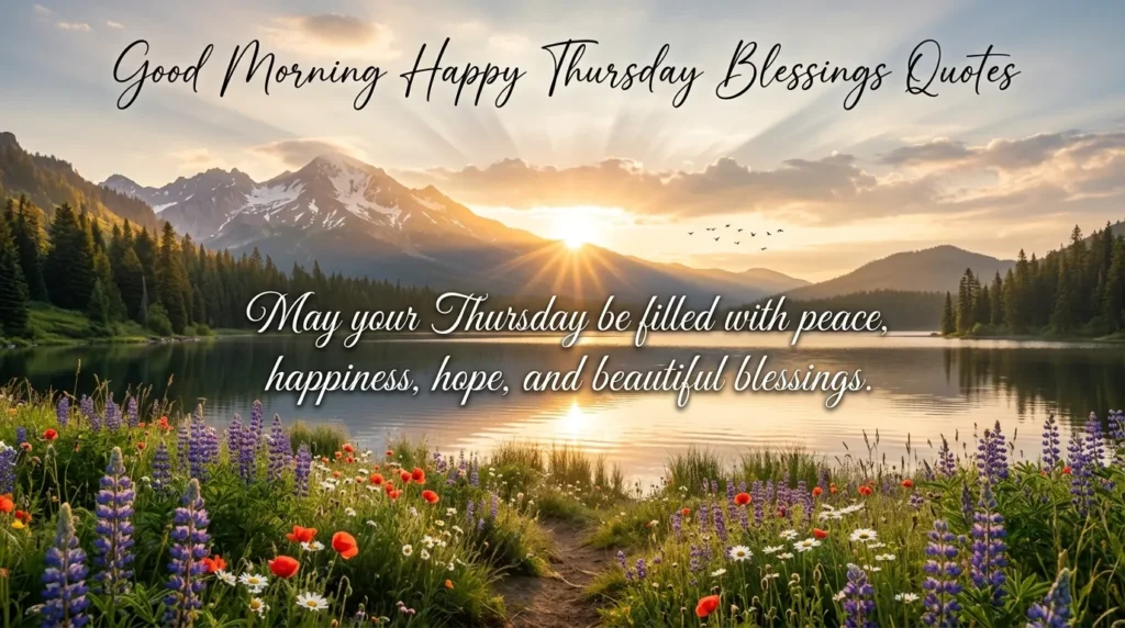 Good Morning Happy Thursday Blessings Quotes