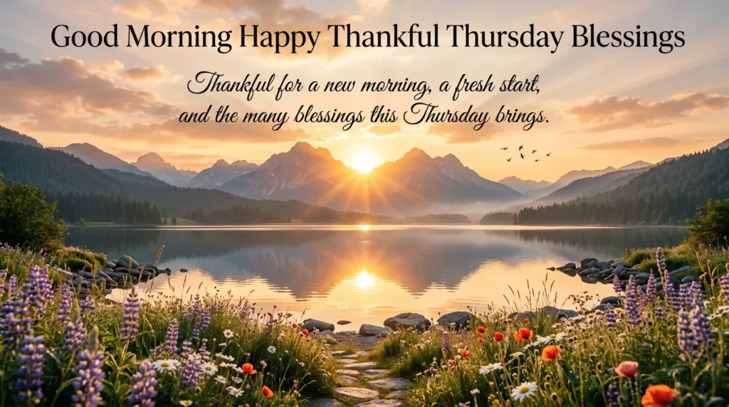 Good Morning Happy Thankful Thursday Blessings