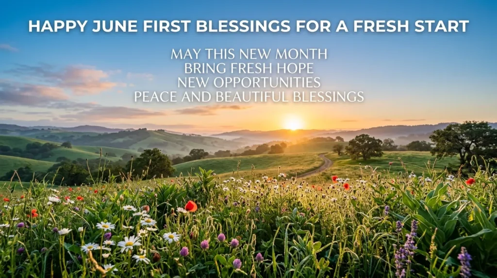 Happy June 1st Blessings for a Fresh Start