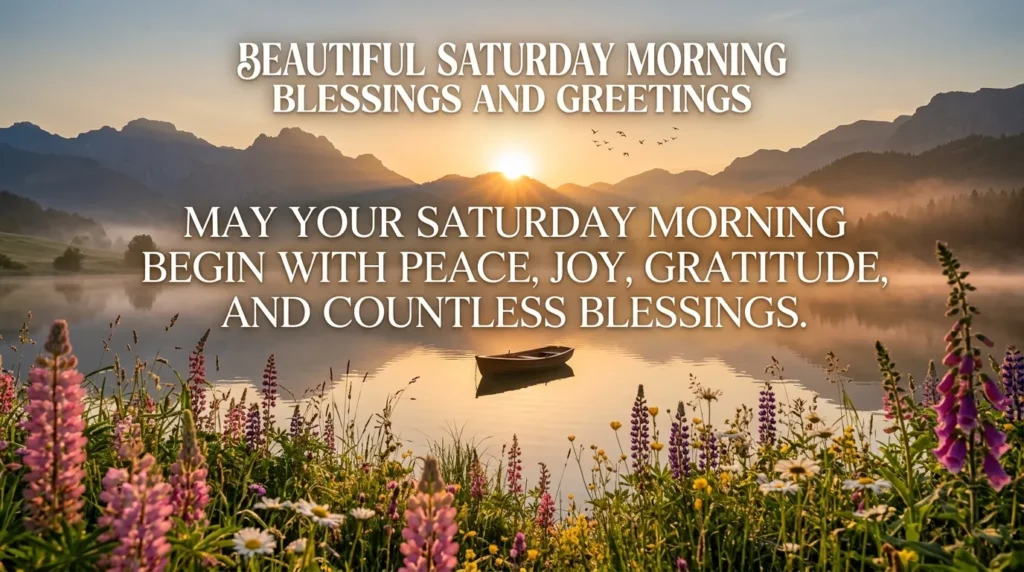 Beautiful Saturday Morning Blessings and Greetings