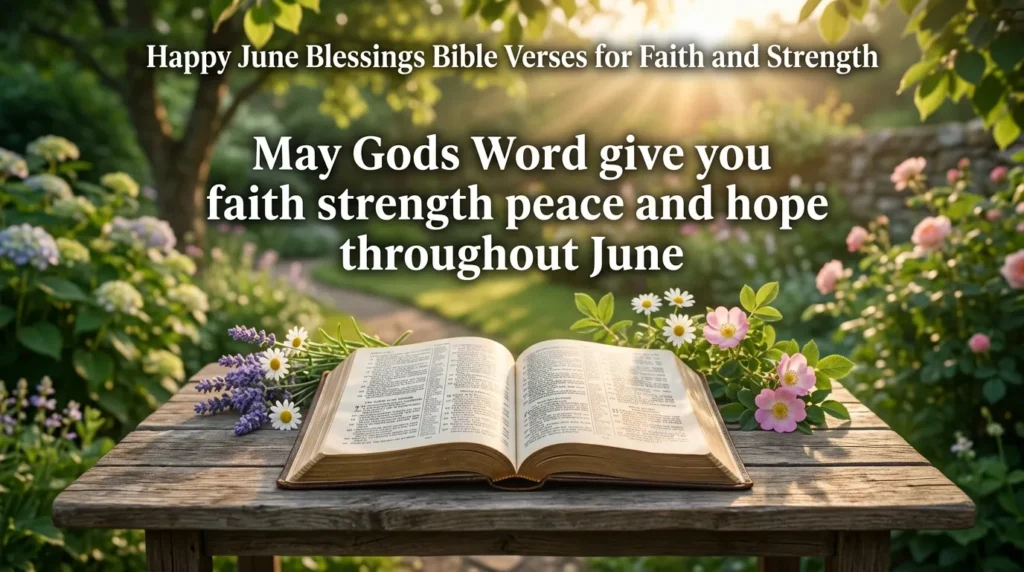 Happy June Blessings Bible Verses for Faith and Strength