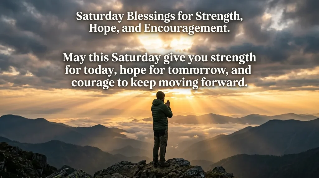 Saturday Blessings for Strength, Hope, and Encouragement