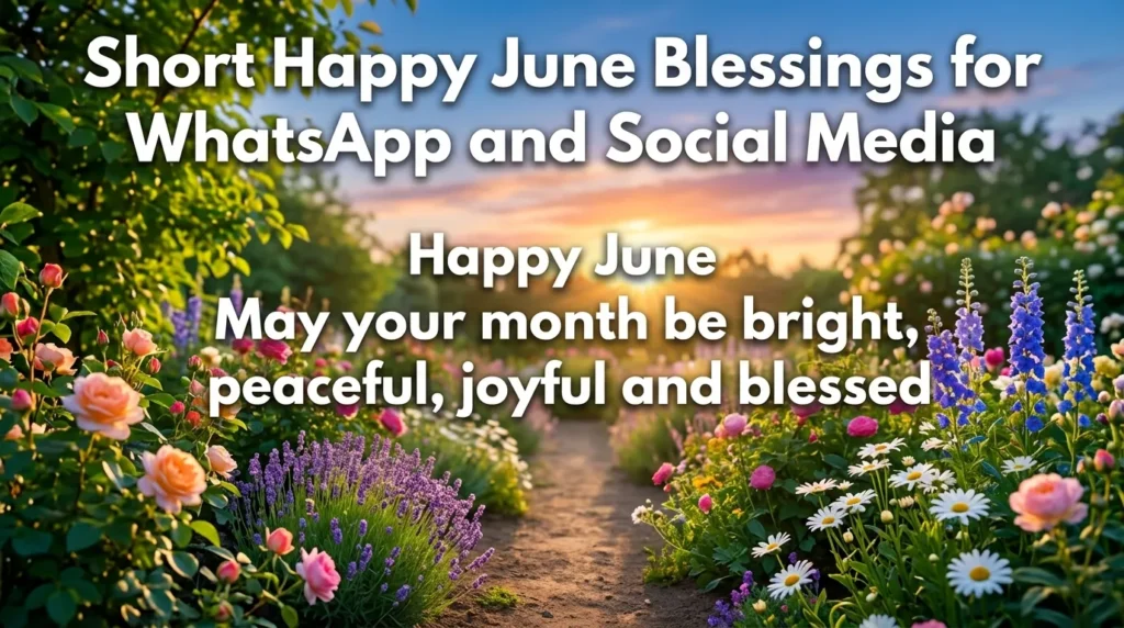 Short Happy June Blessings for WhatsApp and Social Media