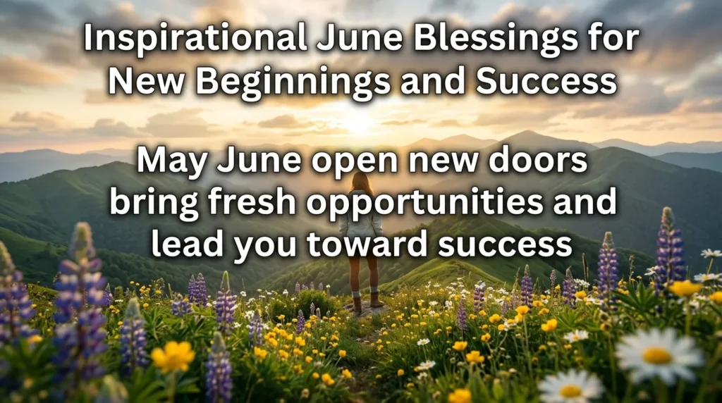 Inspirational June Blessings for New Beginnings and Success